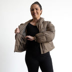 Like No Other Puffer Crop Coat by Orientique - 82235