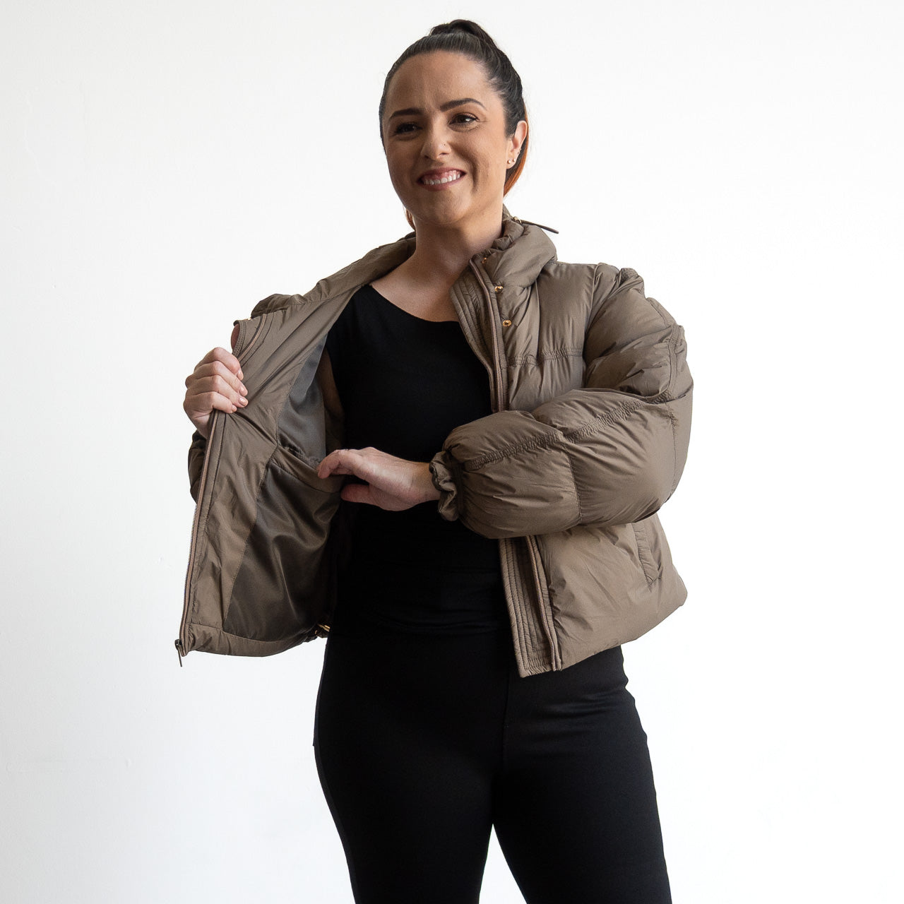 Like No Other Puffer Crop Coat by Orientique - 82235