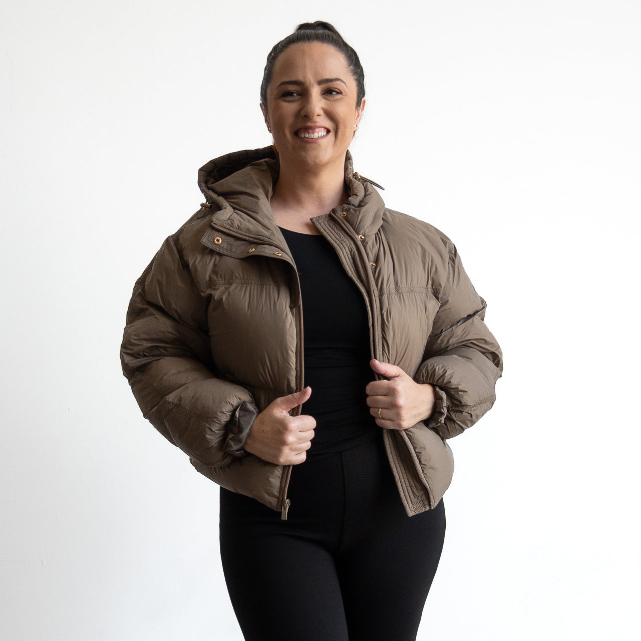 Like No Other Puffer Crop Coat by Orientique - 82235