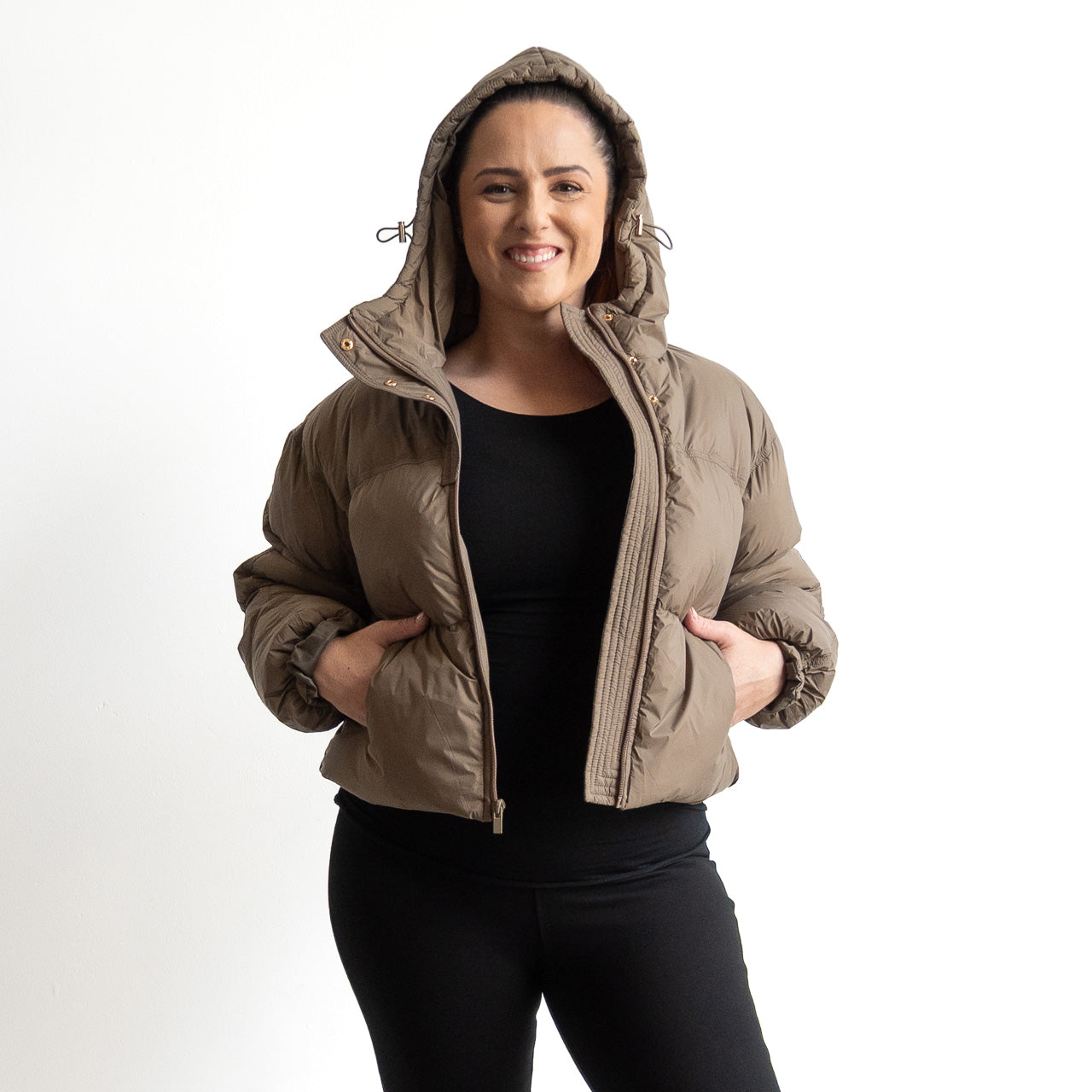 Like No Other Puffer Crop Coat by Orientique - 82235