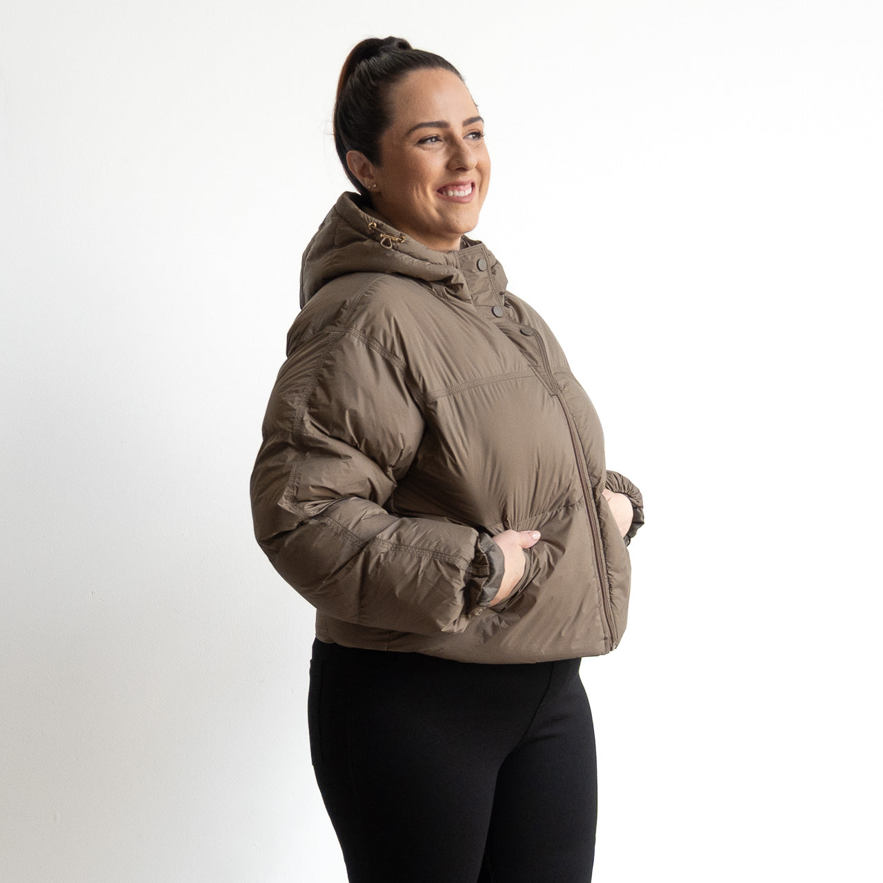 Like No Other Puffer Crop Coat by Orientique - 82235