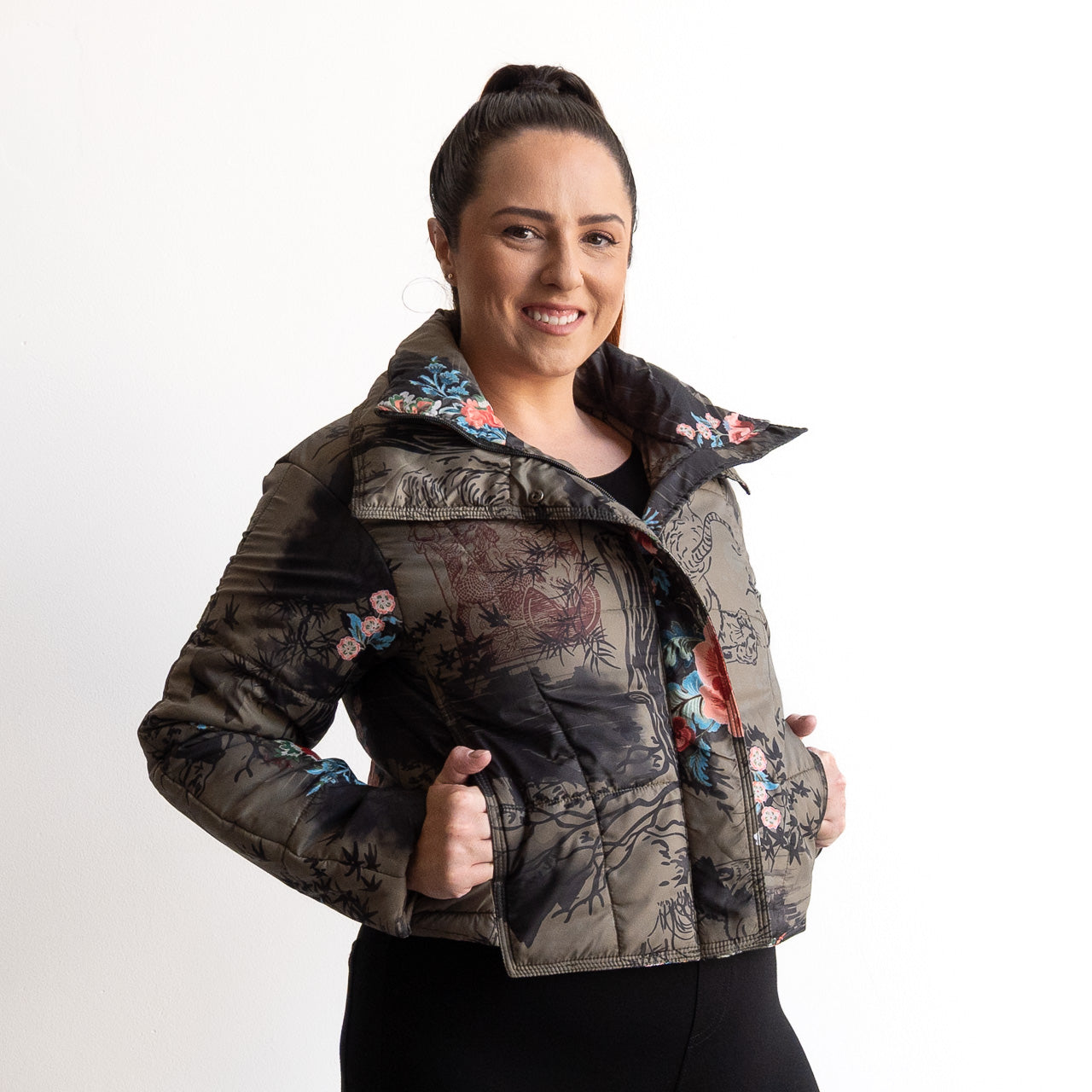 Like No Other Puffer Crop Coat by Orientique - Keqioa - 82238