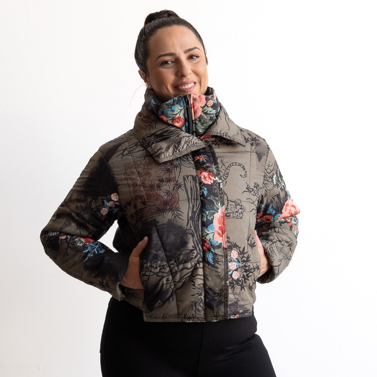 Like No Other Puffer Crop Coat by Orientique - Keqioa - 82238