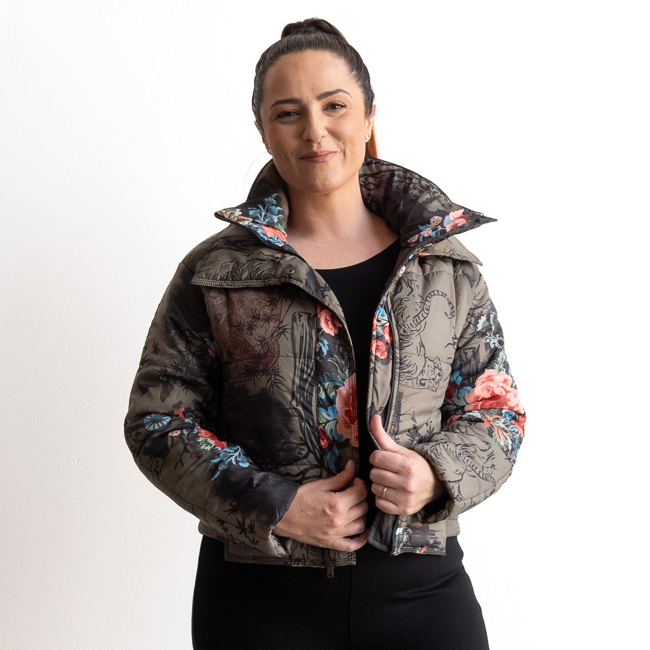 Like No Other Puffer Crop Coat by Orientique - Keqioa - 82238