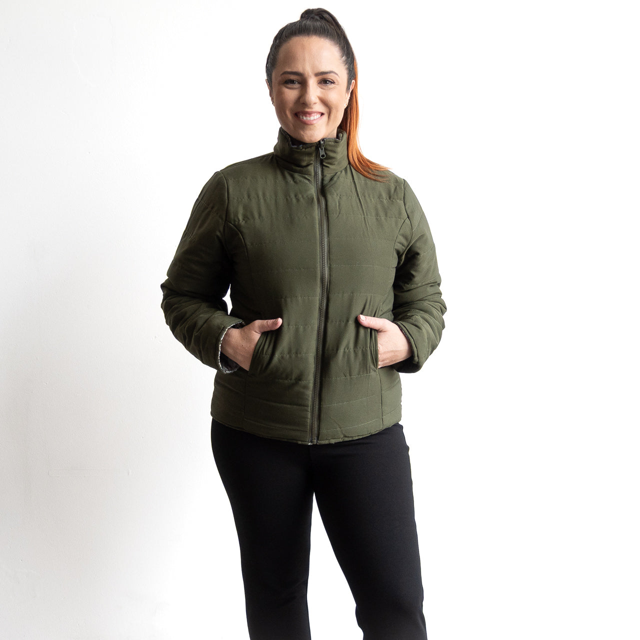 Like No Other Puffer Jacket by Orientique - Tropical Jungle - 3352