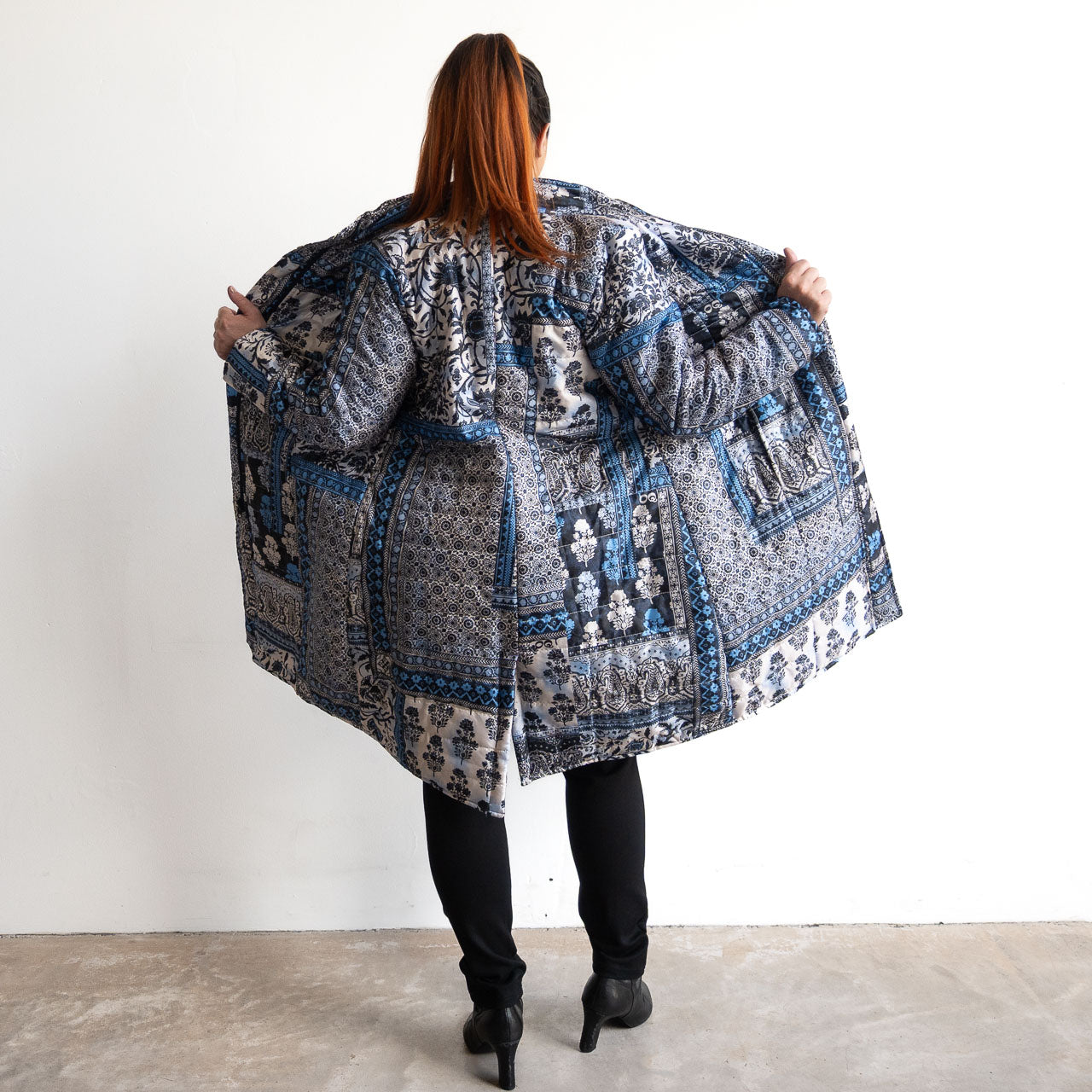 Like No Other Puffer Long Coat by Orientique - Bhadoi - 3353