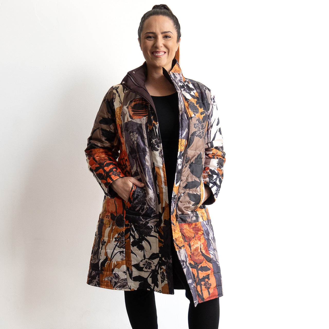Like No Other Puffer Long Coat by Orientique - Dagomba - 3353