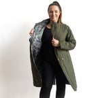 Like No Other Puffer Long Coat by Orientique - Tropical Jungle - 3353