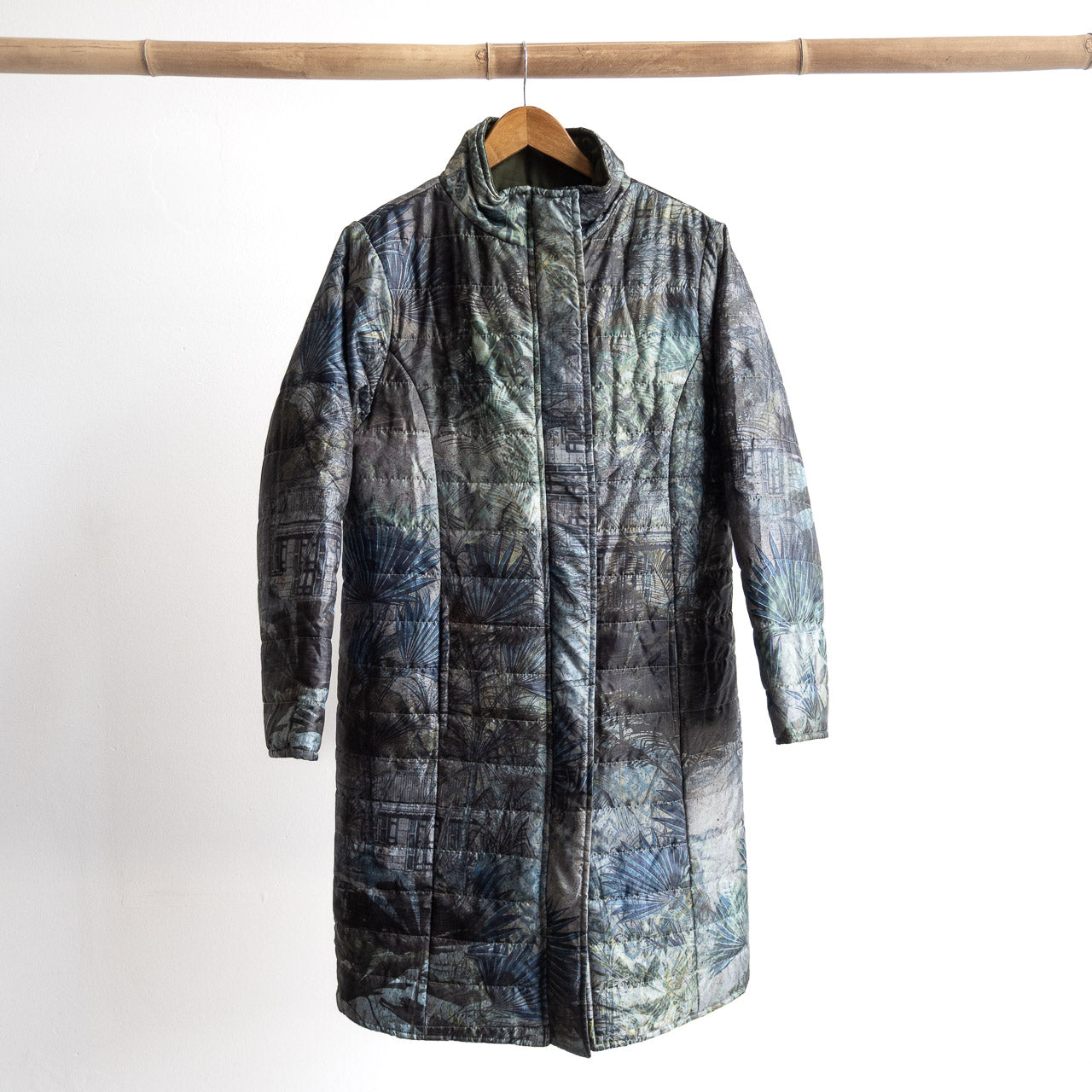 Like No Other Puffer Long Coat by Orientique - Tropical Jungle - 3353