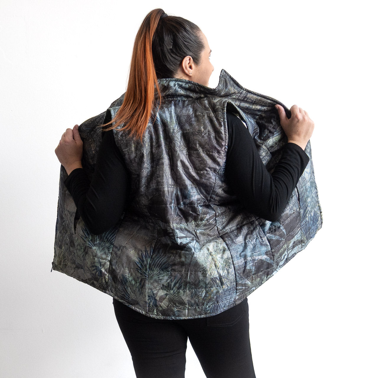 Like No Other Puffer Vest by Orientique - Tropical Jungle - 3351