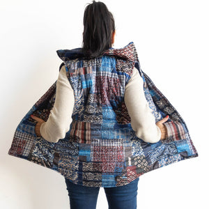 Like No Other Puffer Vest by Orientique Australia - Kantha Patch - 3244