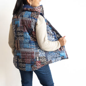 Like No Other Puffer Vest by Orientique Australia - Kantha Patch - 3244