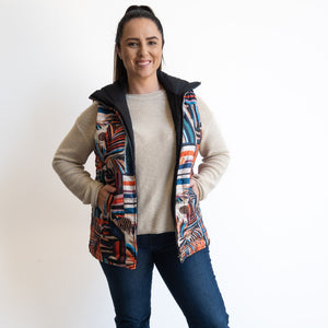 Like No Other Puffer Vest by Orientique Australia - Tropical Patch - 3244