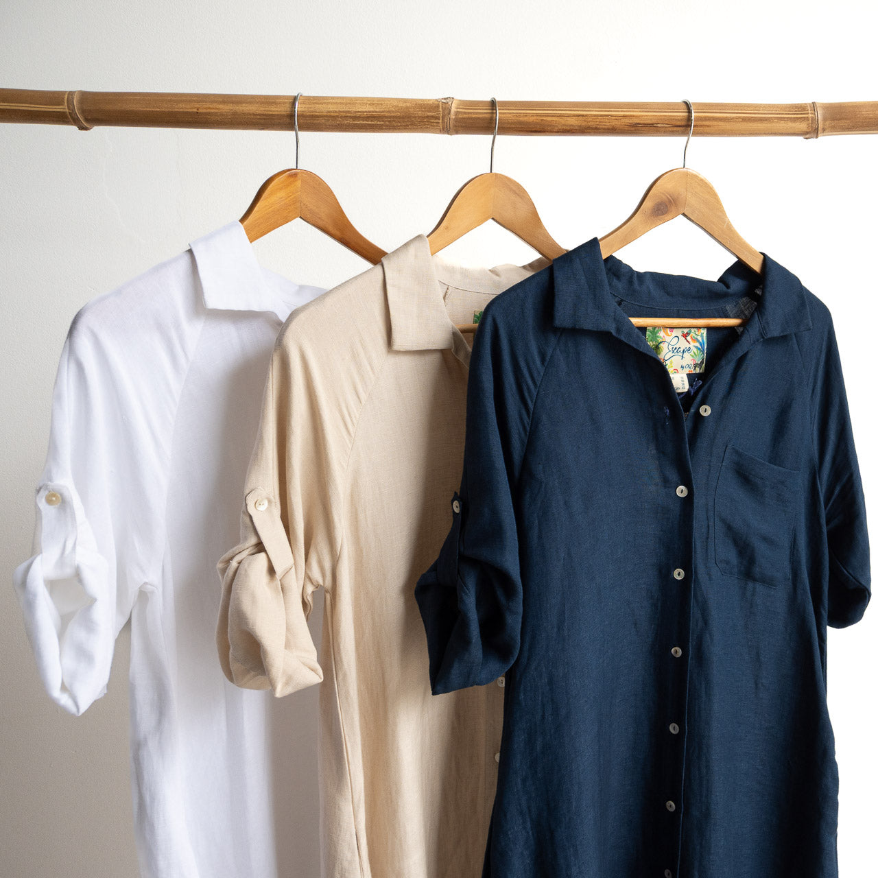 Linen Shirt Dress by Escape - 71583