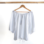 Linen Gather Blouse by Escape - 72551