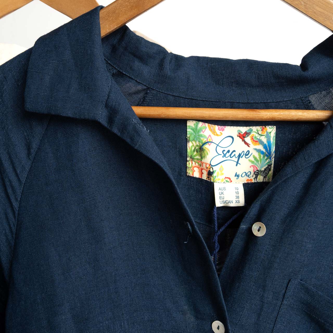 Linen Shirt Dress by Escape - 71583