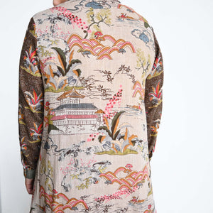 Long Sleeve Shirt Dress by Orientique Australia - Mikado - 21106
