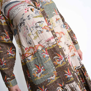 Long Sleeve Shirt Dress by Orientique Australia - Mikado - 21106
