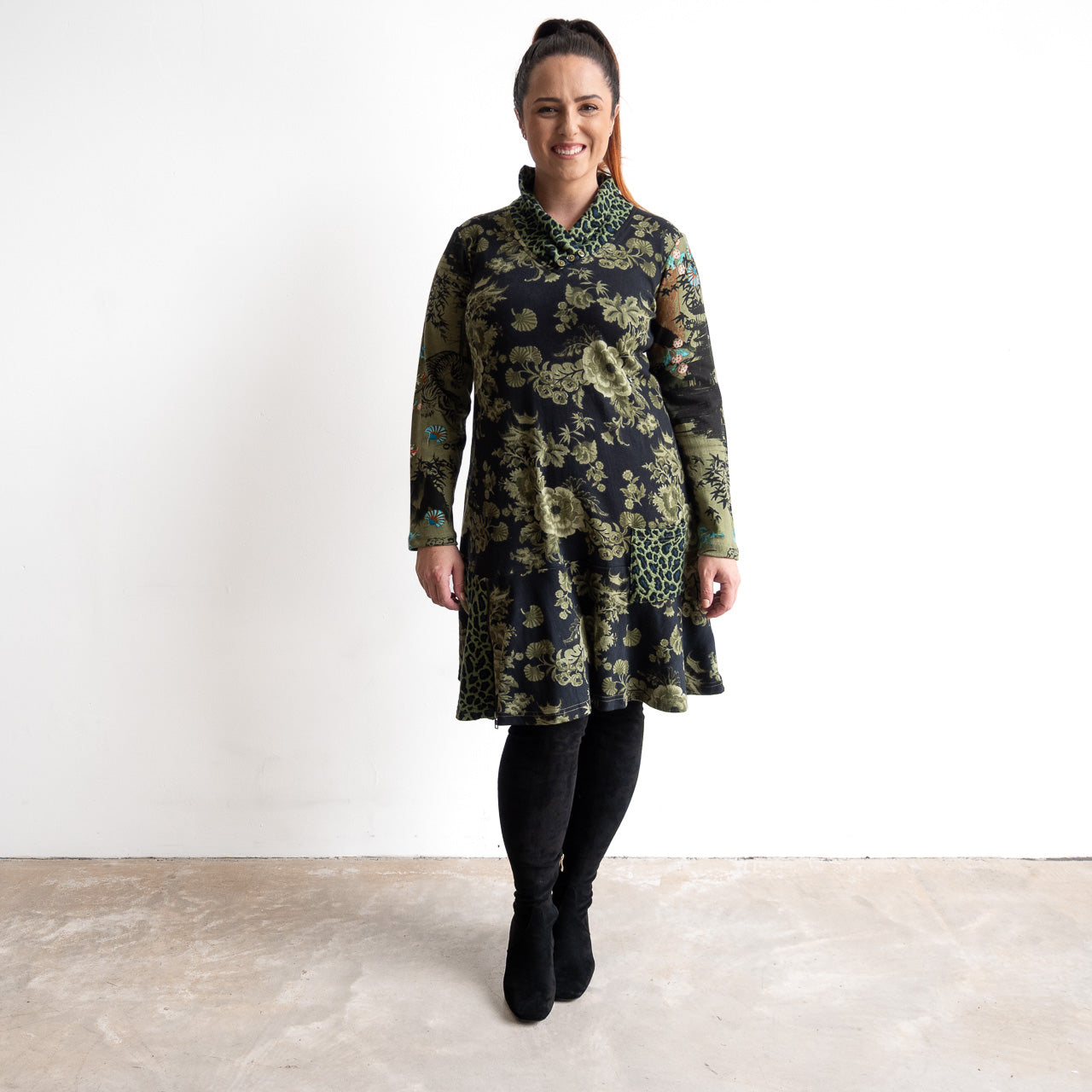 Long Winter Knit Tunic by Orientique - Keqioa - 62809