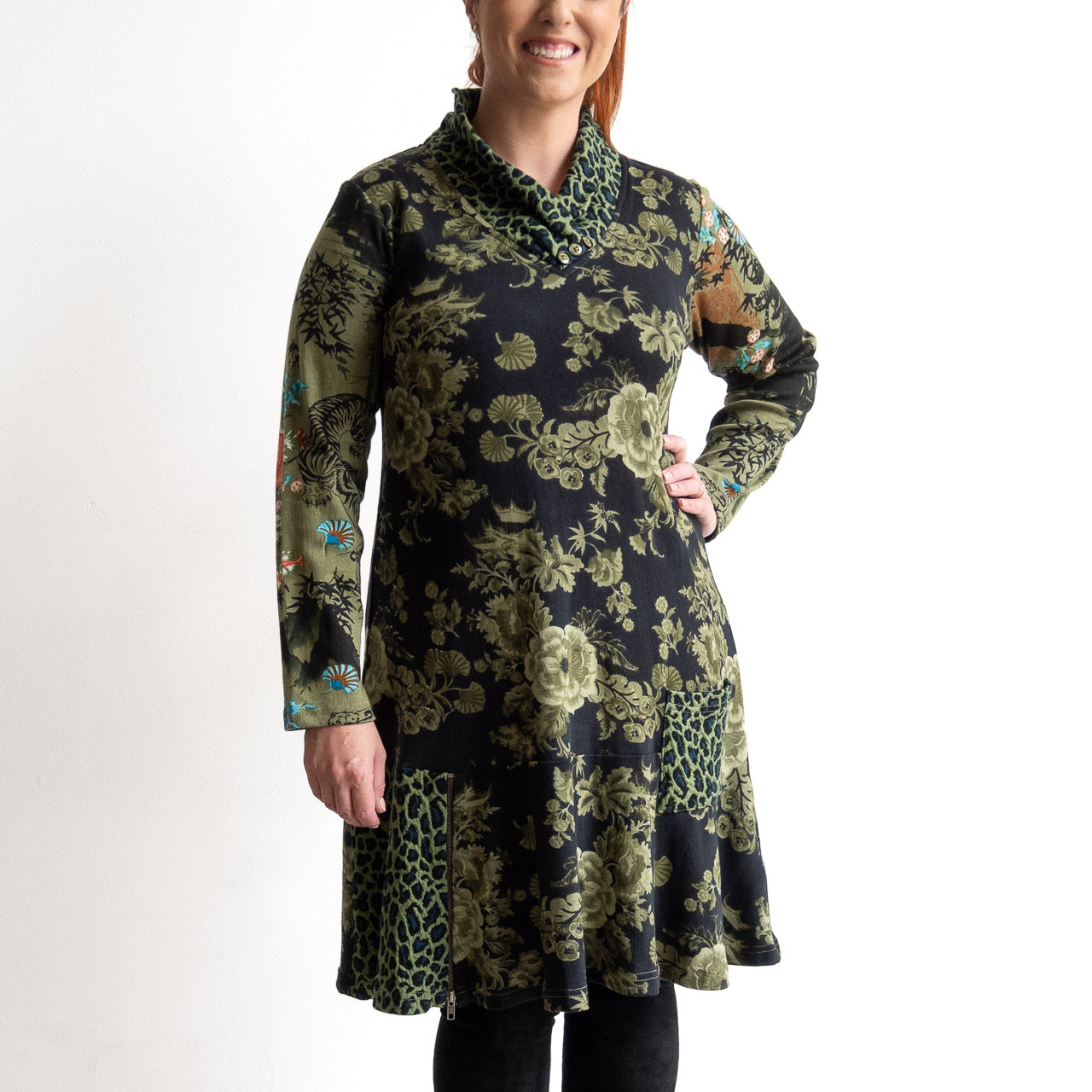 Long Winter Knit Tunic by Orientique - Keqioa - 62809