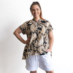 Loose Fit Cotton Tunic Top by KOBOMO - Paisley Nouveau