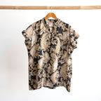 Loose Fit Cotton Tunic Top by KOBOMO - Paisley Nouveau