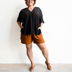 Zen Drawstring Shorts - Above-the-knee