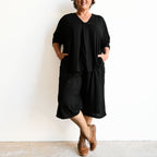 Zen Drawstring Shorts - Below-the-knee