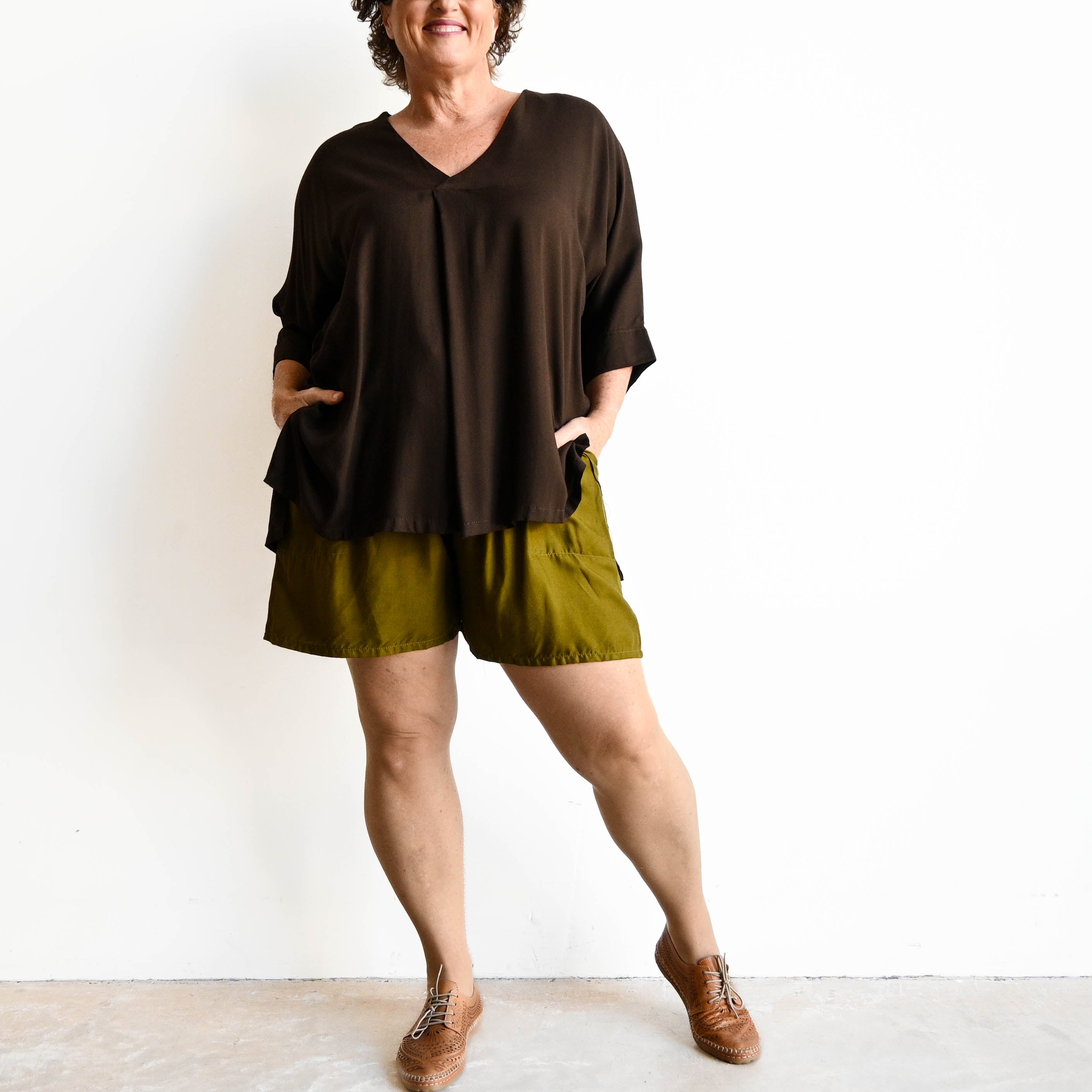 Zen Drawstring Shorts - Above-the-knee