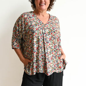 Lucy In The Sky Blouse - Meadow Flower