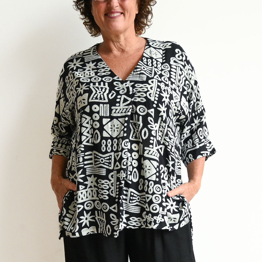 Zen Kaftan Blouse - Tribal