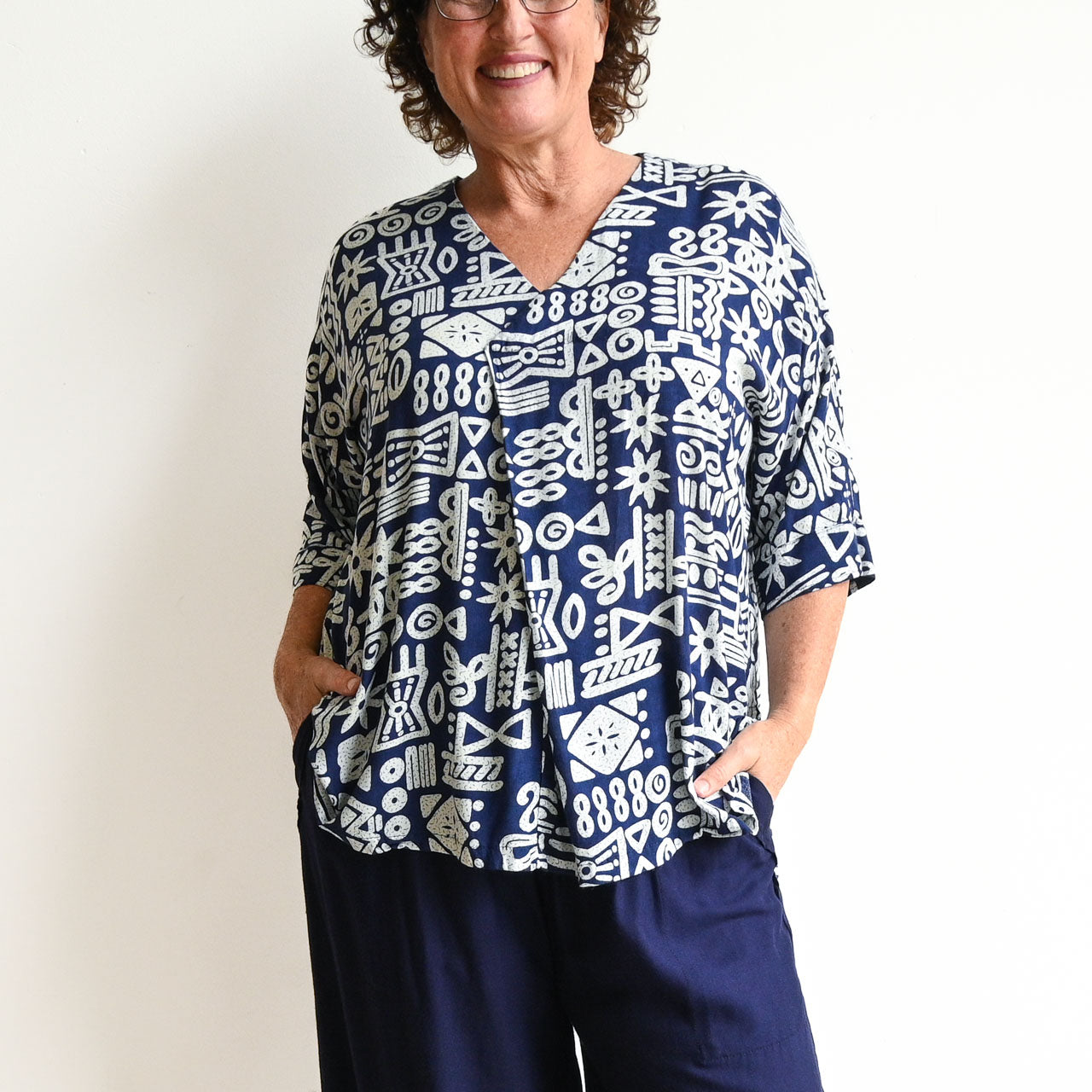 Zen Kaftan Blouse - Tribal