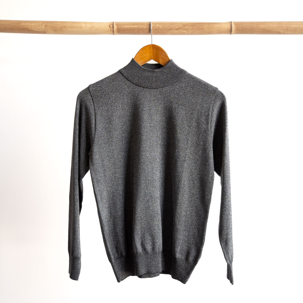 Lurex Knit Turtle Neck Top by Escape - 62820