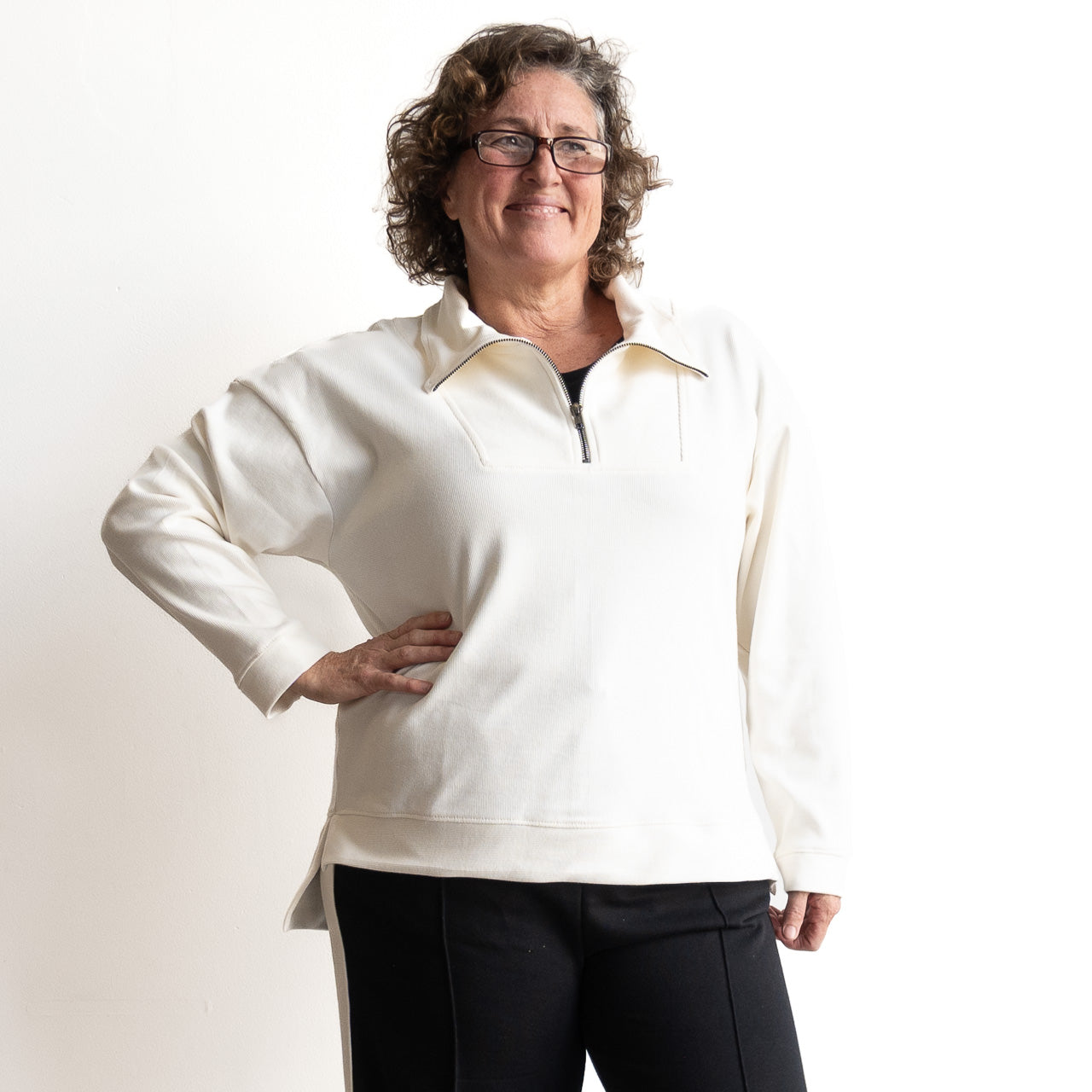 Lux Leisure Half Zip Sweater by Orientique - 52715