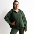 Lux Leisure Oversize Zip Hoodie by Orientique Australia - 52714