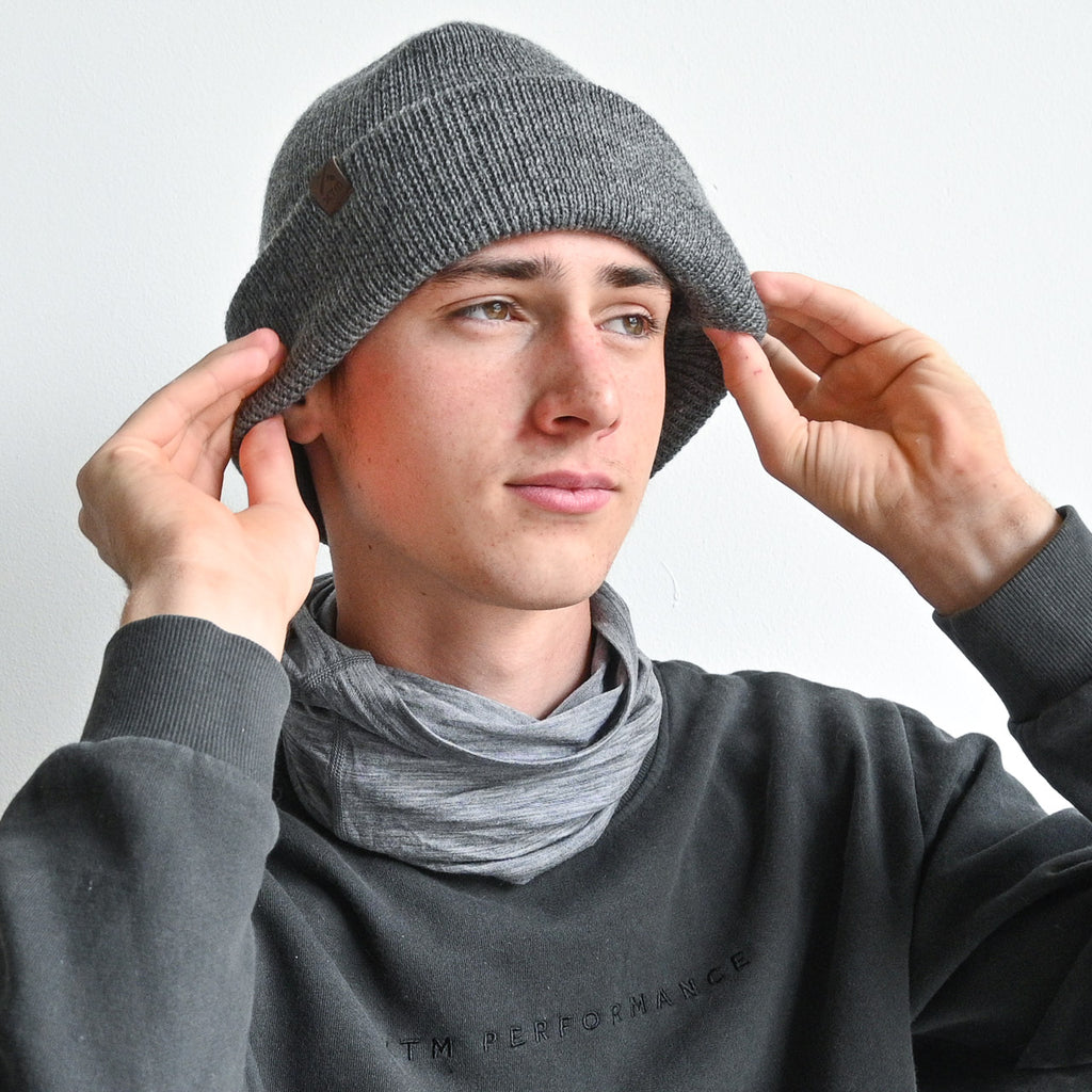 Merino Wool Adventure Beanie by XTM Australia - LightGreyMarle KOBOMO