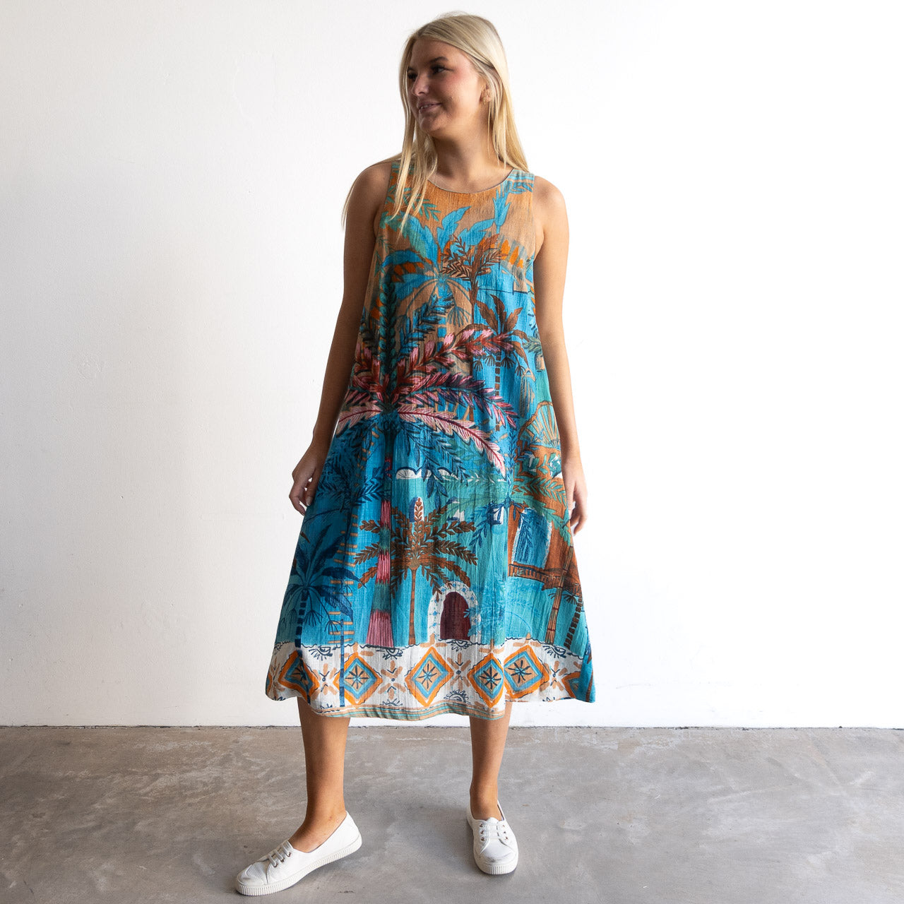 Midi Shift Dress - Casablanca - 21866