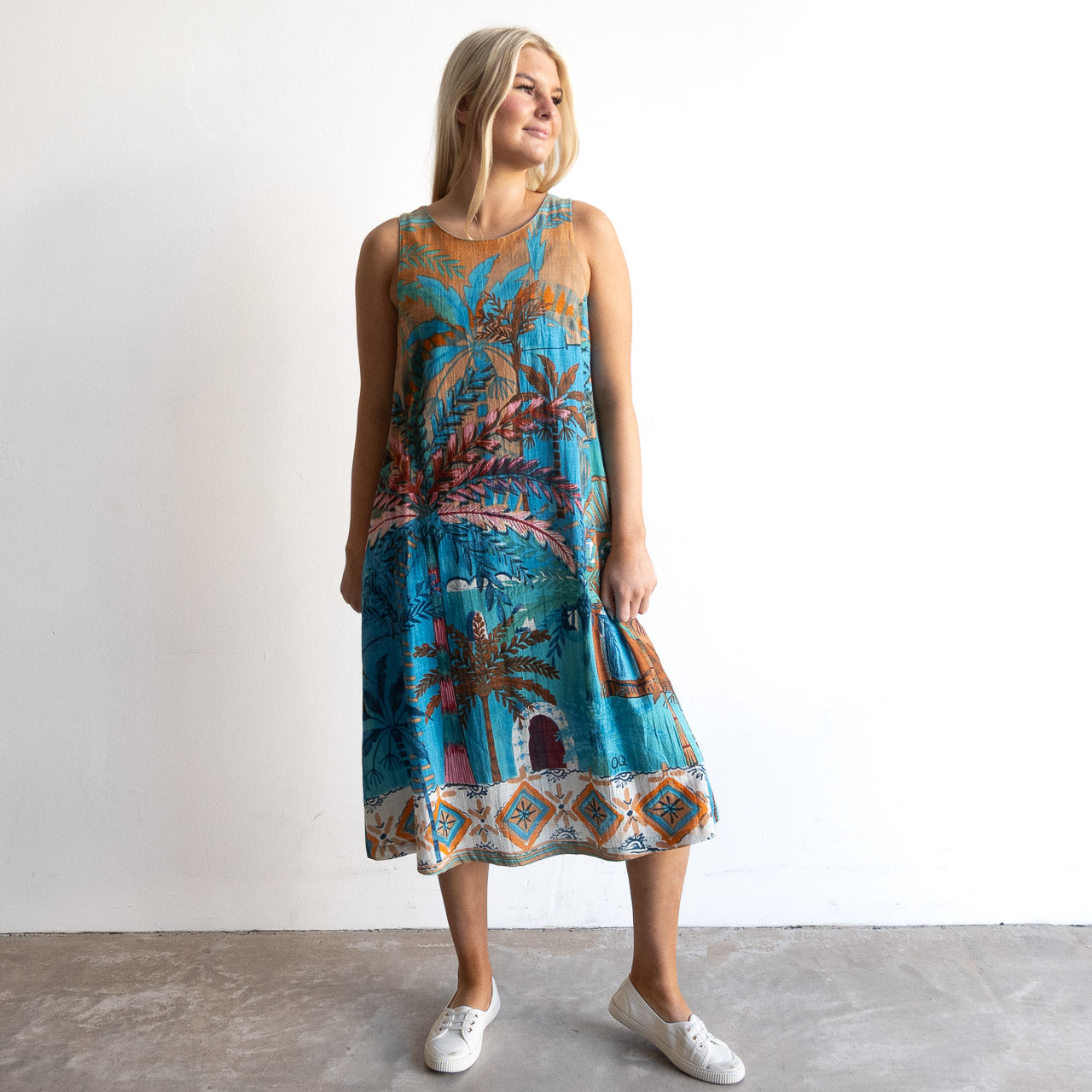 Midi Shift Dress - Casablanca - 21866