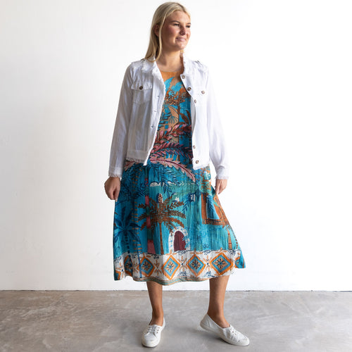 Midi Shift Dress - Casablanca - 21866