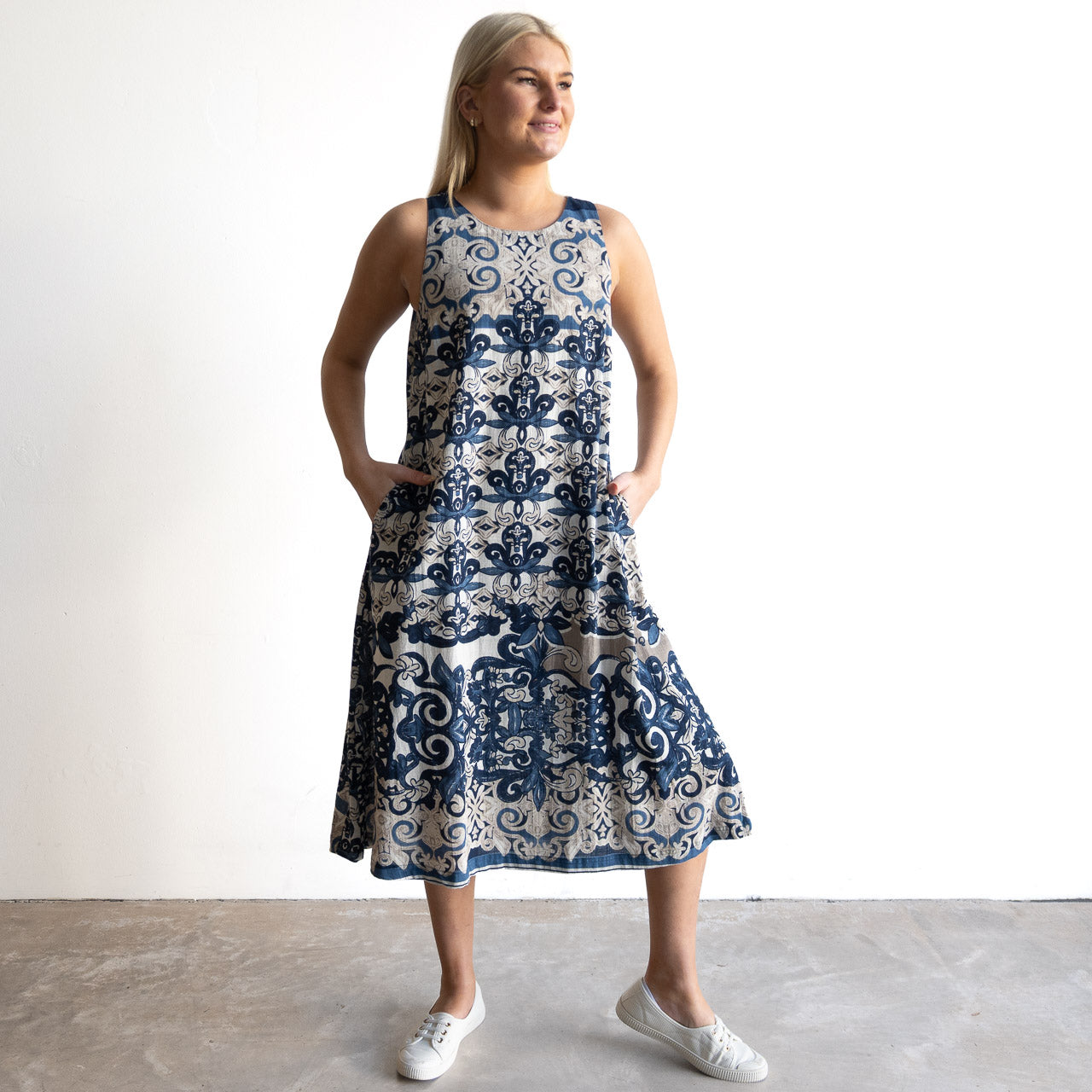 Midi Shift Dress - Monaco - 21852
