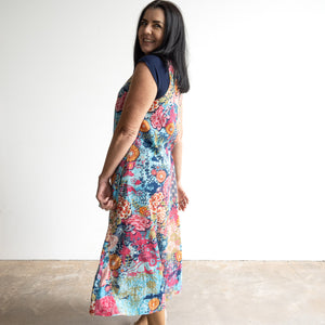Midi Shift Dress by Orientique Australia - Ikebana - 20142