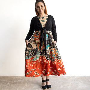 Midi Shift Dress by Orientique Australia - Saventa - 71585