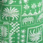 Picnic Perfect Smock Dress - Mono Patch Green