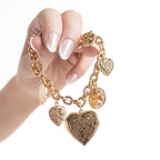 My Vintage Heart Charm Bracelet