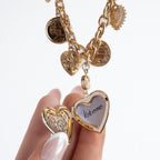 My Vintage Heart Charm Necklace