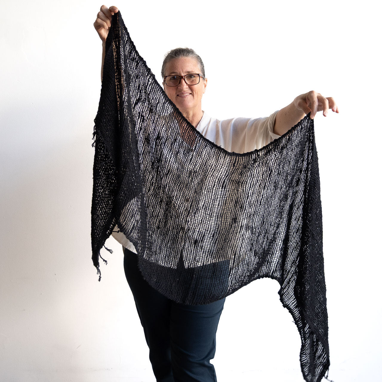 Natural Cotton Weave Scarf