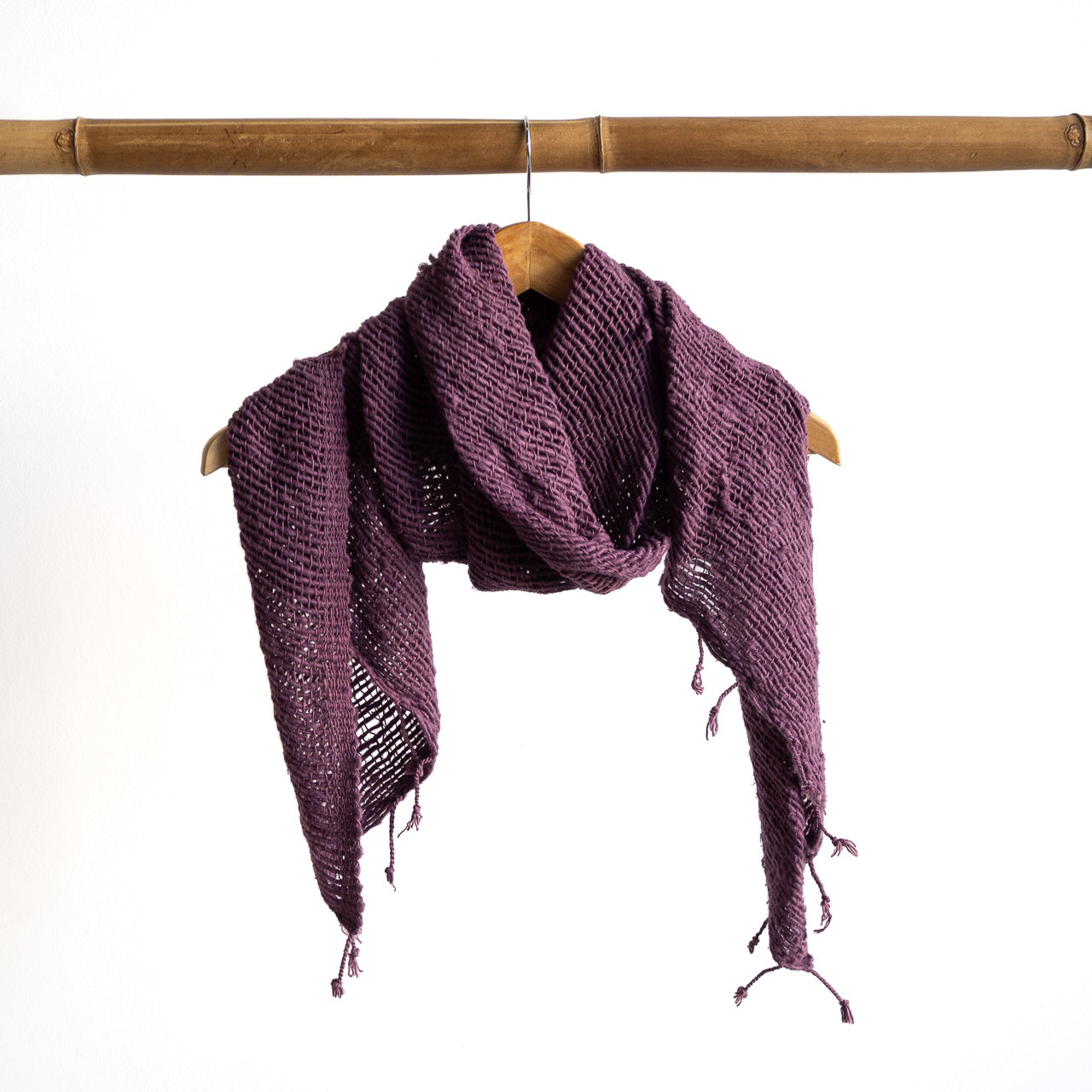 Natural Cotton Weave Scarf