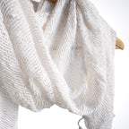 Natural Cotton Weave Scarf