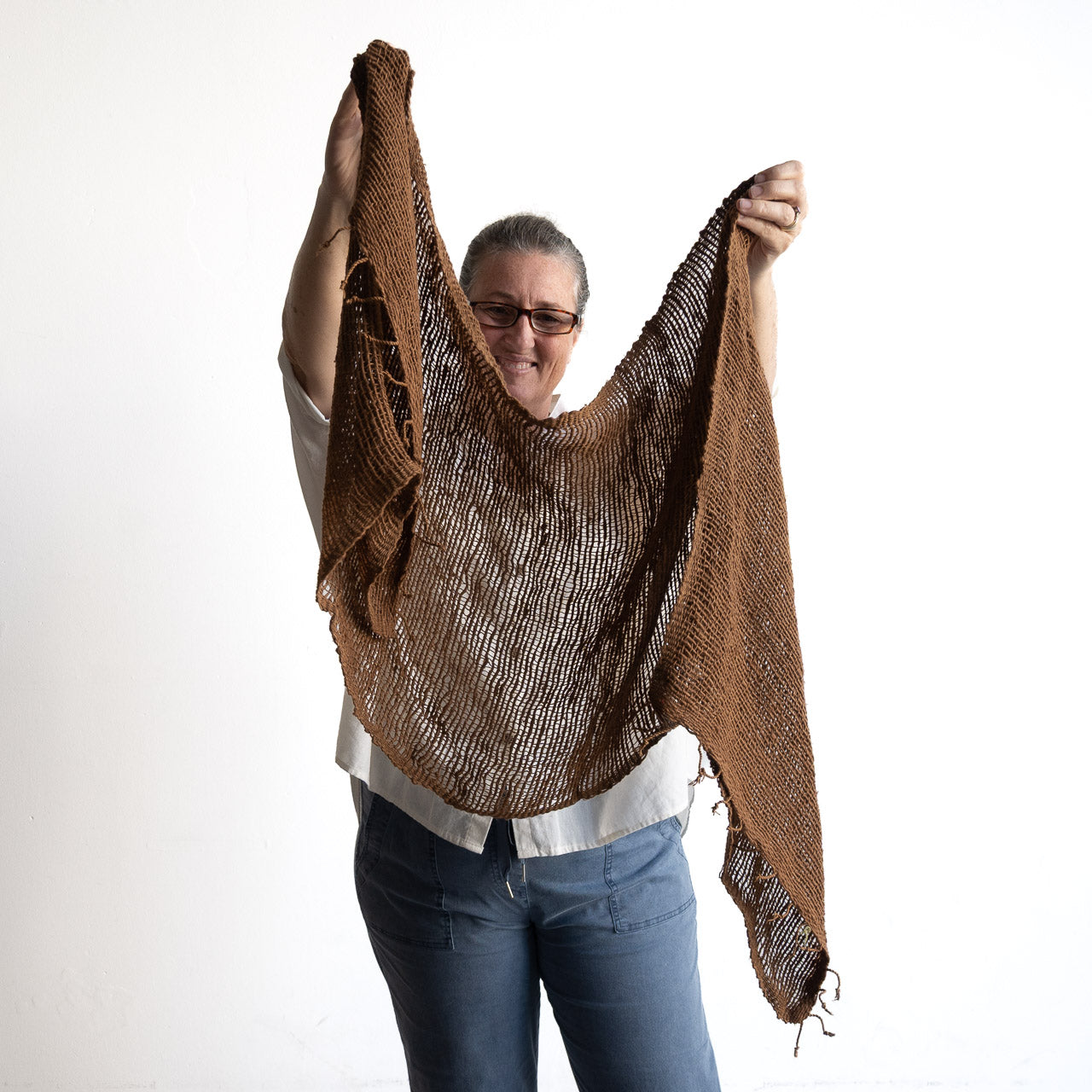 Natural Cotton Weave Scarf