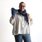 Natural Cotton Weave Scarf